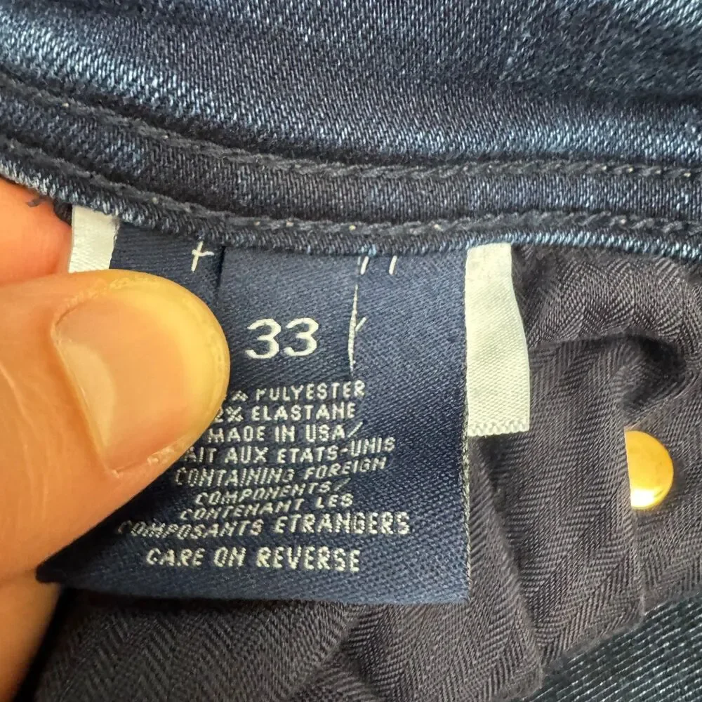 Fidelity Jimmy Satori Slim Fit Straight Leg Denim Jeans Mens 33 Blue Stretch